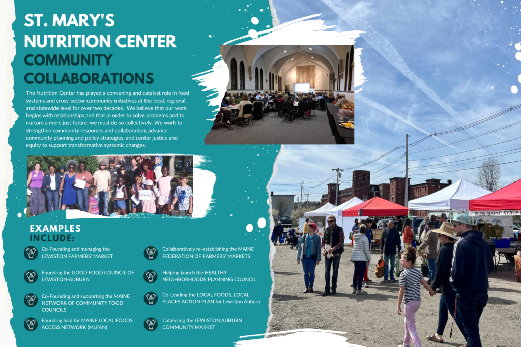 Nutrition Center Community Collaborations infographic