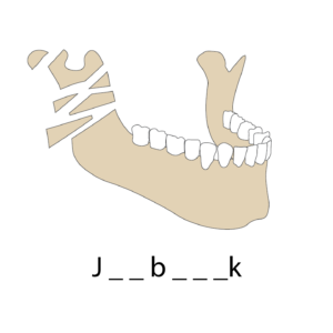 Jaw Break Word Puzzle.