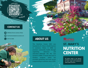 Cover page of Nutrition Center General brochure.