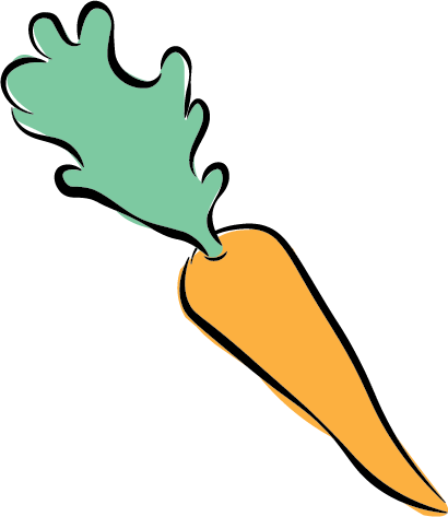 Vector illustration of a carrot.