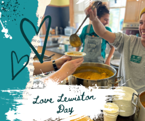 St. Mary's Nutrition Center: Community Dinner for Love Lewiston Day. Social media post.